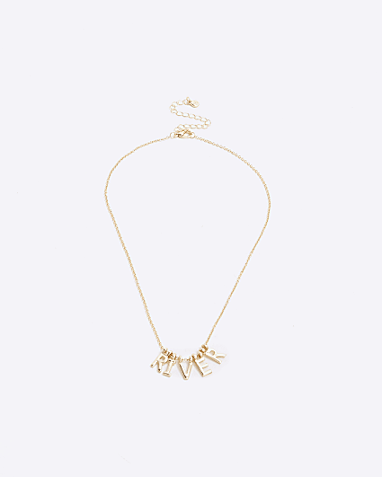 Girls Gold Make Your Own Pendant Necklace