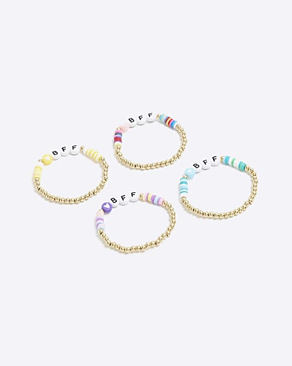 Pack Of 3 Multi Colour Best Friends Bracelets