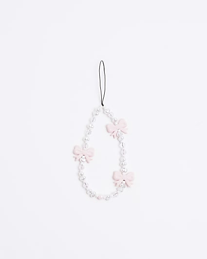 Pink Bows Charm Keyring