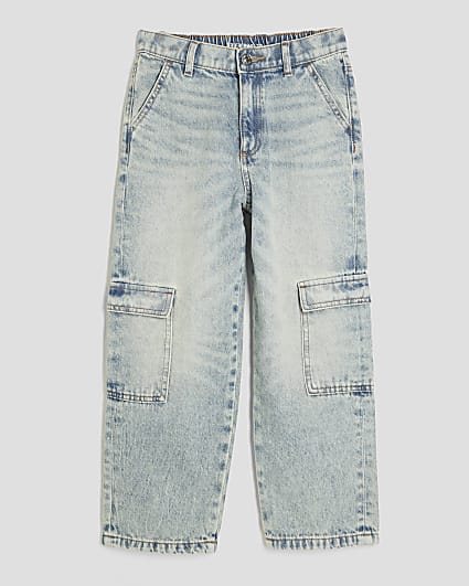 Boys Blue Cargo Loose Jeans