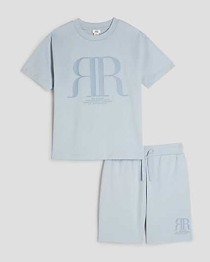 Boys Blue RR T-Shirt And Short Set