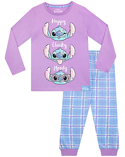 Purple Stitch Pyjamas Set