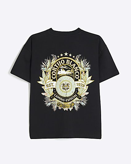 Boys Black Corjito Blanco T-Shirt