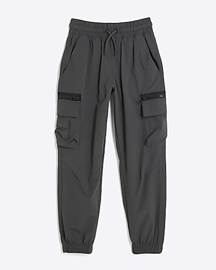 Boys Grey Cargo Trousers