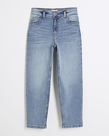 Boys Blue Stretch Tapered Jeans