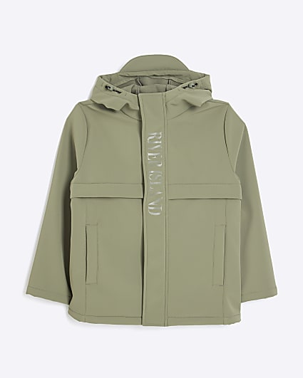 Boys Khaki RI Hooded Padded Jacket