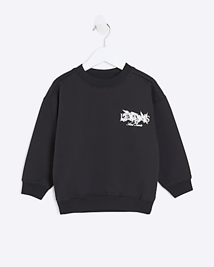 Mini Boys Black Gothic Luminis Sweatshirt