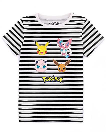 Navy Pokemon Stripe T-Shirt