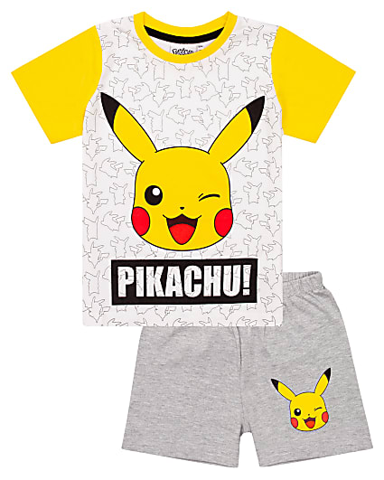 White Pokemon Pyjama Shorts Set