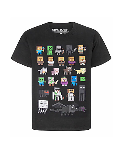 Black Minecraft Icons T-Shirt