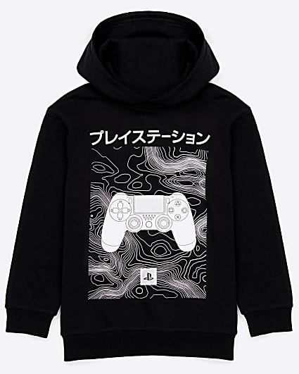 Boys Black Playstation Hoodie