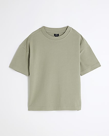 Boys Khaki Oversized T-Shirt