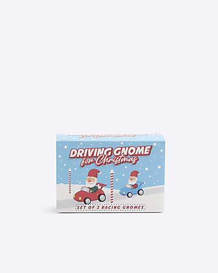 Multi Colour Christmas Gnome Car Set