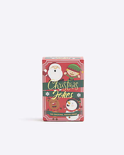 Red Christmas Jokes Cards