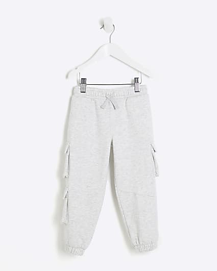 Mini Boys Grey Cargo Joggers