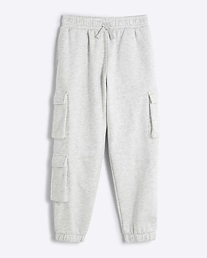 Boys Grey Cargo Joggers