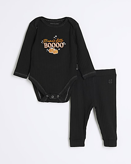 Baby Black Mamas Little Boo Halloween Set