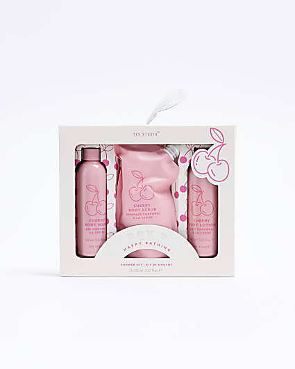 Pink Cherry Shower Set