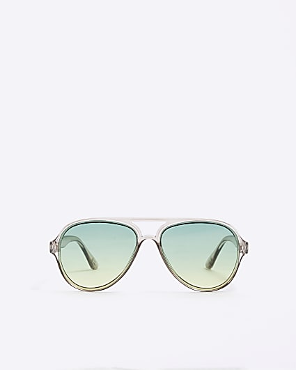 Boys Blue Ombre Aviator Sunglasses