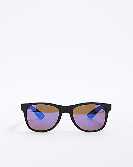 Boys Black Foldable Wayfarer Sunglasses