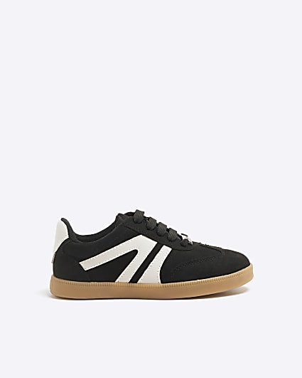 Black Lace Up Trainers