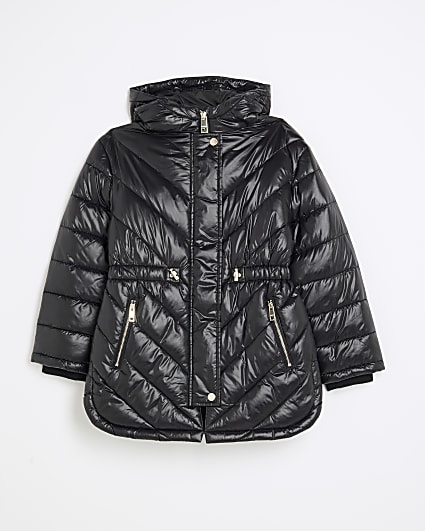 Girls Black Padded Jacket