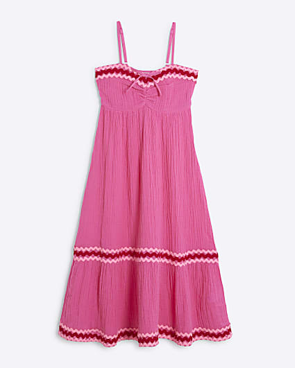 Girls Pink Maxi Beach Dress