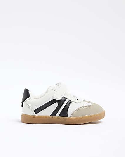 Mini Boys White Monogram Shoes