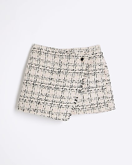 Girls Pink Boucle Skort