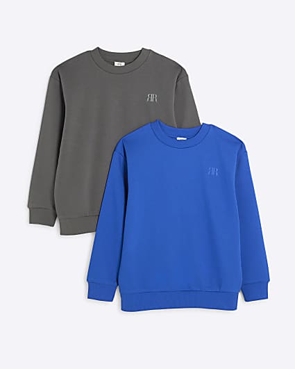 Boys Grey RI Sweatshirt Set