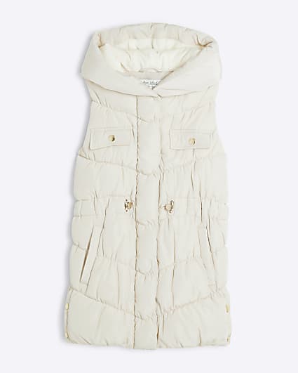 Girls Cream Gilet