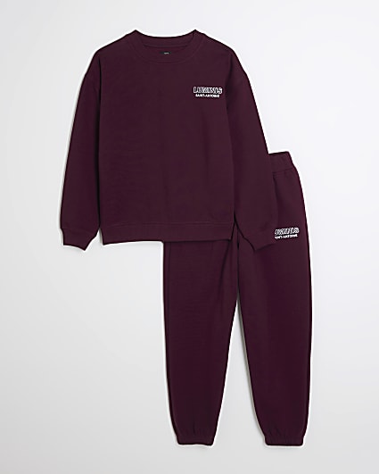 Boys Red Luminis Sweatshirt and Joggers Set