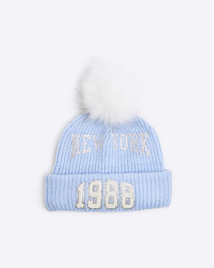 Girls Blue New York 1988 Beanie