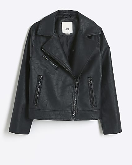 Girls Leather Look Jackets River Island