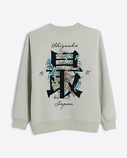 Boys Stone Dragon Graphic Sweatshirt