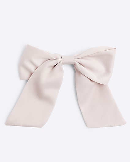 Girls Pink Bow Hair Clip