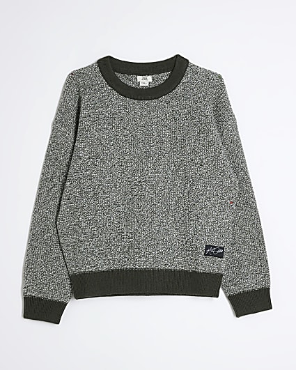 Boys Grey Speckled Knit Jumper