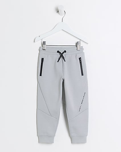 Mini Boys Grey Tech Joggers