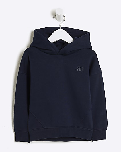 Mini boys navy RR hoodie