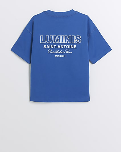 Boys blue Luminis graphic t-shirt