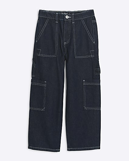 Boys blue carpenter loose jeans