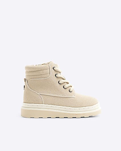 Mini Boys Beige Nubuck Boot