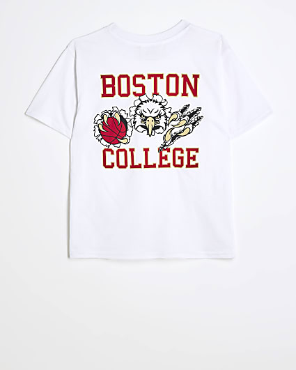 Boys white Boston College t-shirt