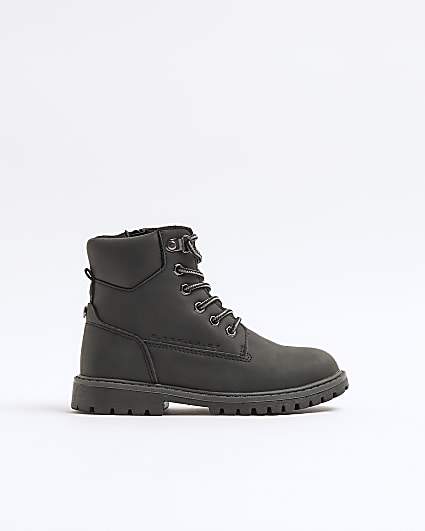 Boys Black worker boots