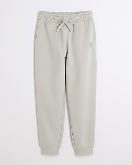 Boys Beige RI cuffed joggers