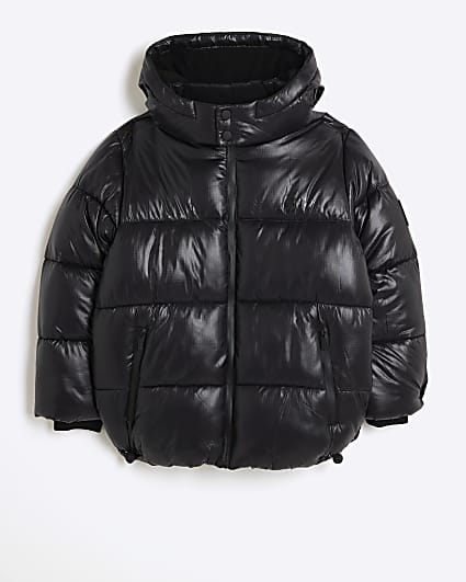 Boys black padded jacket