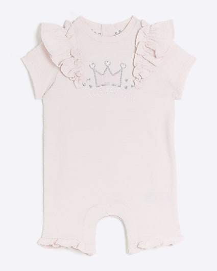 Baby girl pink frill bodysuit