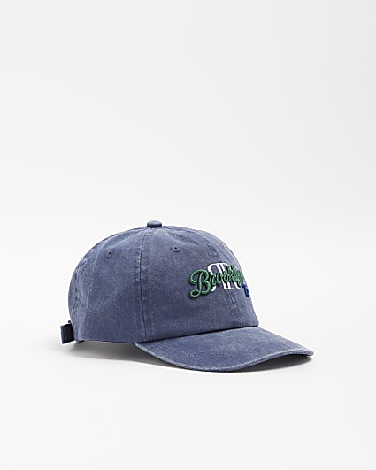 Boys navy brooklyn washed cap