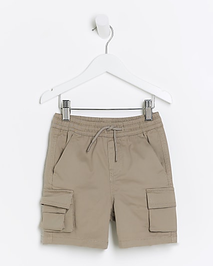 Mini boys stone cargo shorts