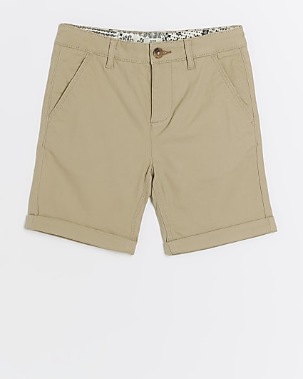 Boys stone chino shorts